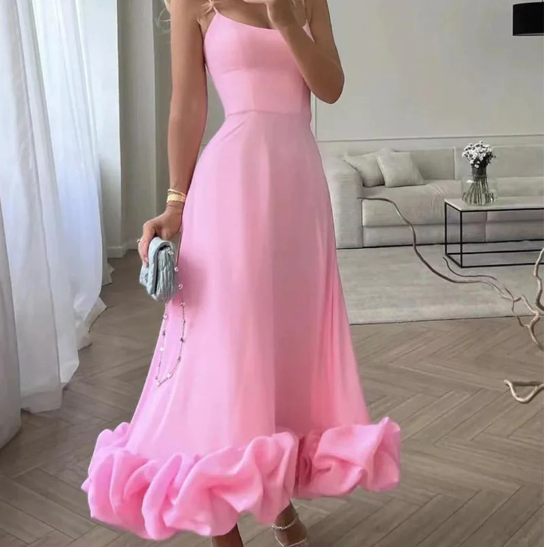 Heidi-Mode | Volant-Bustier-Midikleid