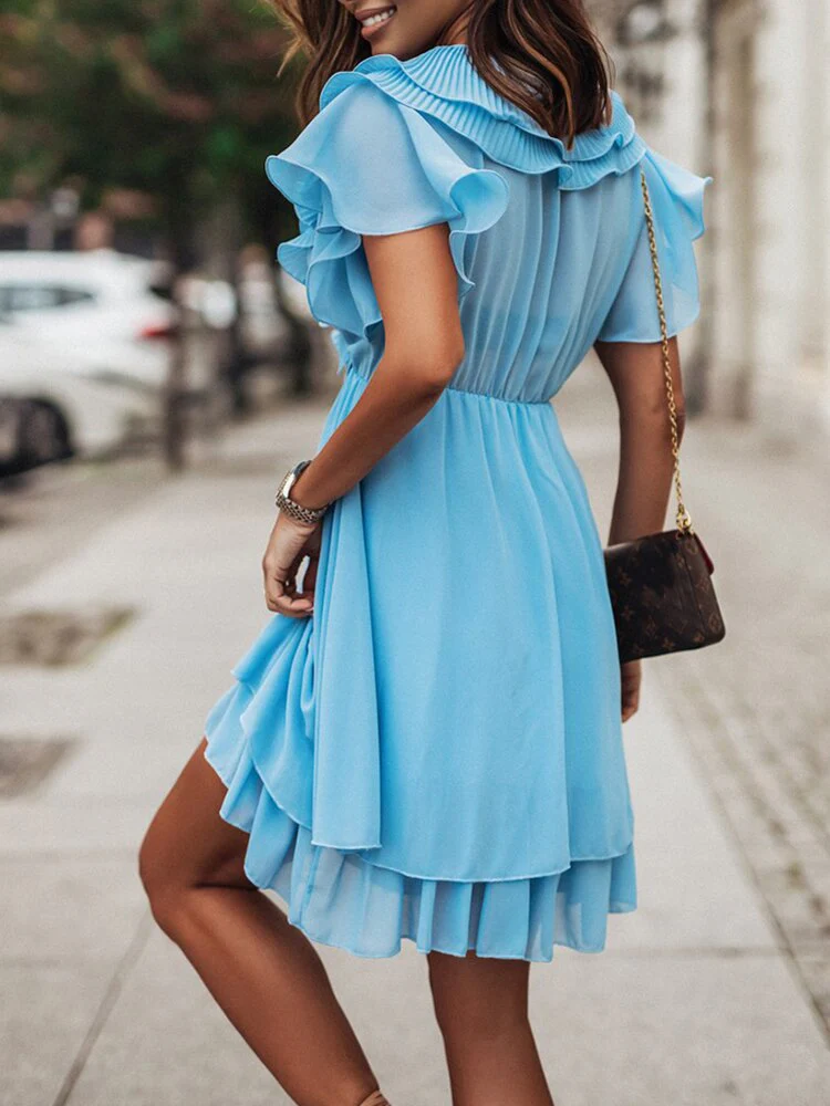 Heidi-Mode | Rüschen Mini Kleid