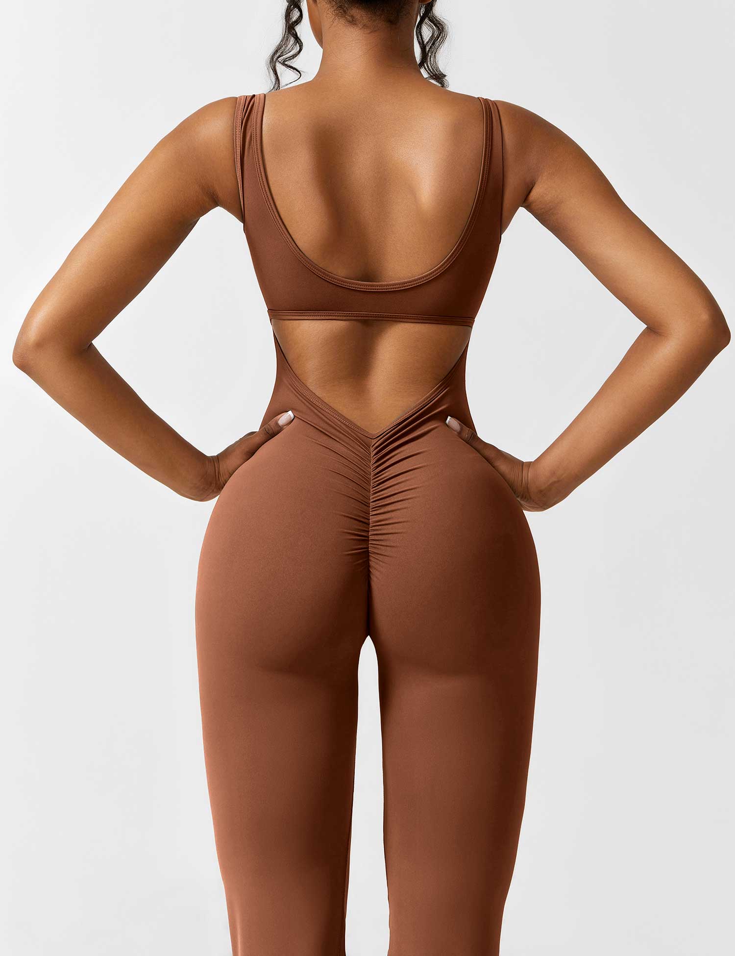 Heidi-Mode | V-Rücken Auslaufender Jumpsuit - Image 34