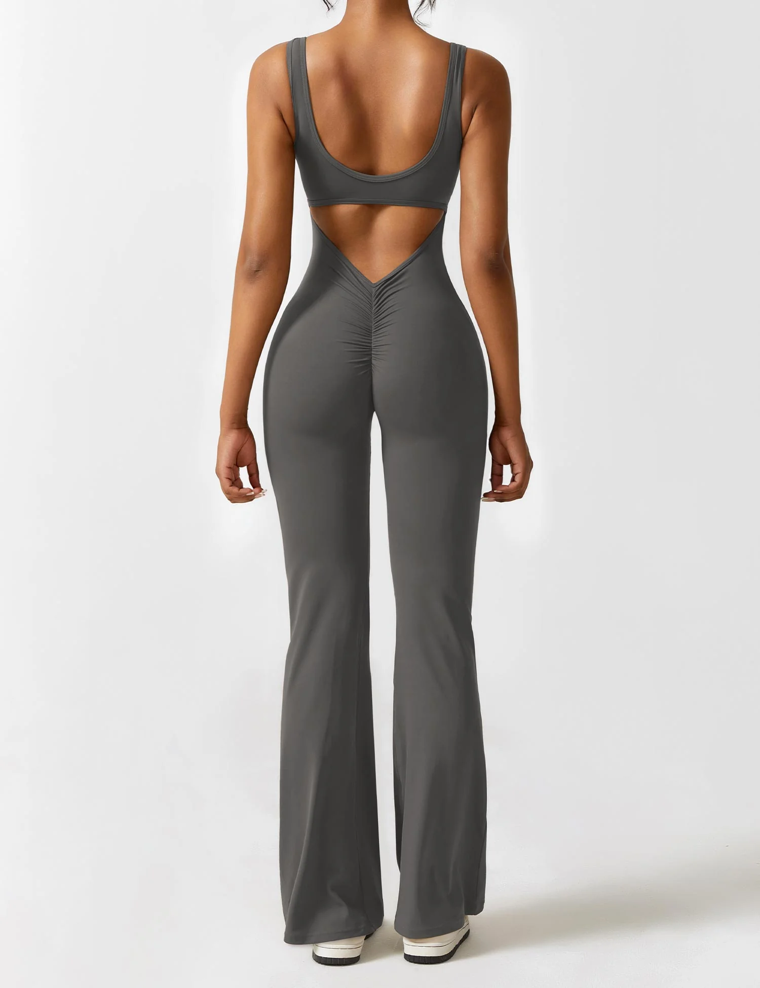 Heidi-Mode | V-Rücken Auslaufender Jumpsuit - Image 44