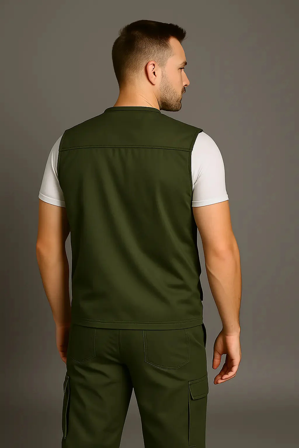 Heidi-Mode | Wanderweste mit Mehreren Taschen für Herren - Image 2