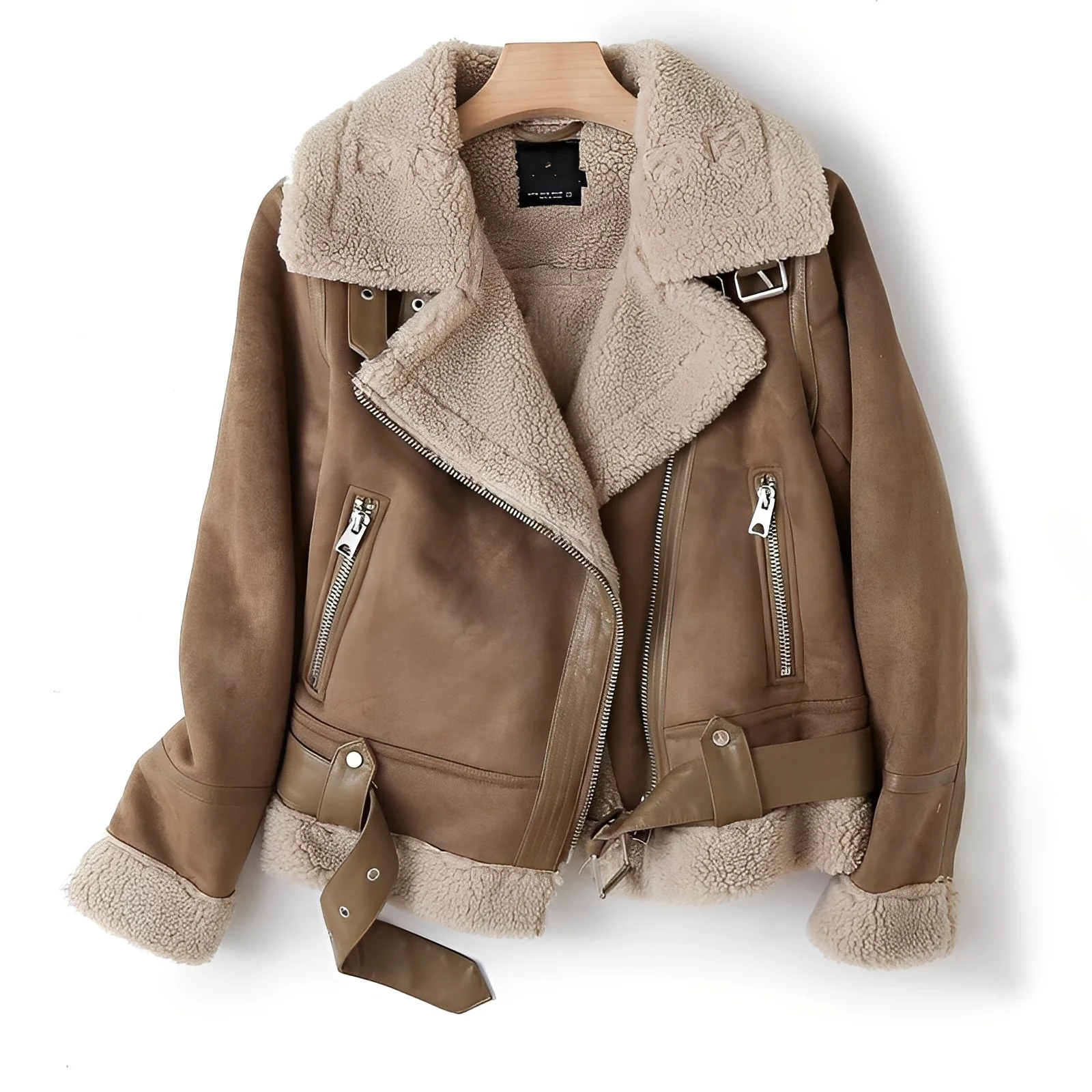 Heidi-Mode | Warme, weiche Lederjacke für Frauen - Image 4