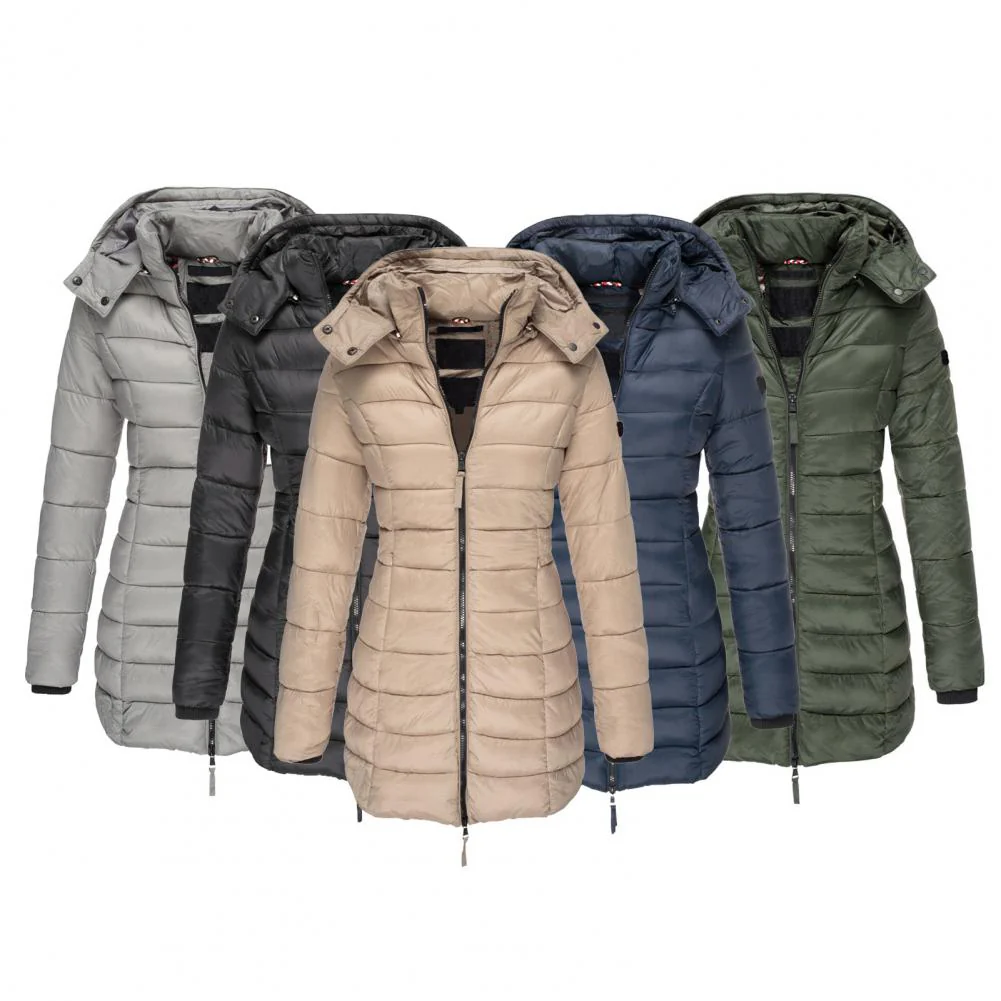 Heidi-Mode | Warme Slimfit Winterjacke mit Kapuze Damen Winterjacke Regular Fit Belle Couture Essential Wärme - Image 2