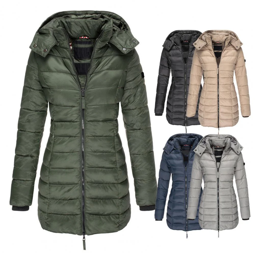 Heidi-Mode | Warme Slimfit Winterjacke mit Kapuze Damen Winterjacke Regular Fit Belle Couture Essential Wärme - Image 5