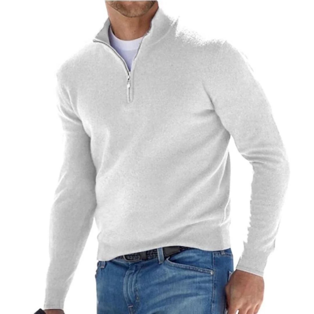 Heidi-Mode | Warmes Herrenpullover Reißverschluss