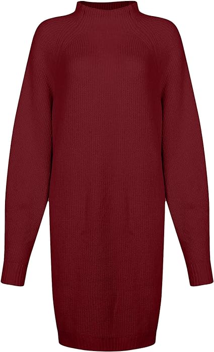 Heidi-Mode | Rollkragen-Strickkleid In Breiter Passform - Image 14