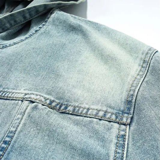 Heidi-Mode | Washed-Denim-Jacke mit Kapuze - Image 6