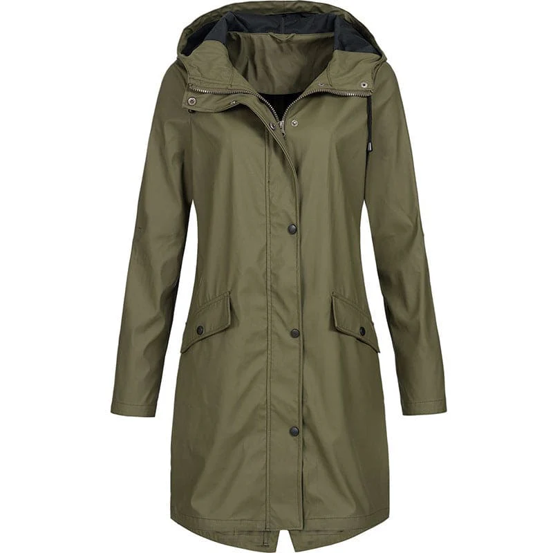 Heidi-Mode | Wasserdichte Damen Regenjacke Mit Kapuze - Image 2