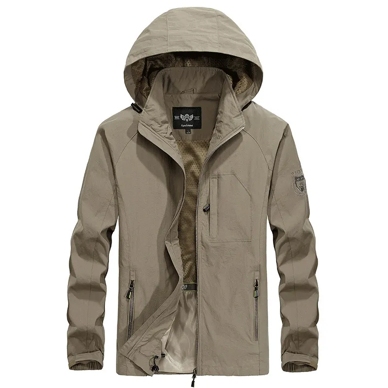 Heidi-Mode | Wasserdichte Outdoor Herrenjacke mit Abnehmbarem Kapuzenverband - Image 10