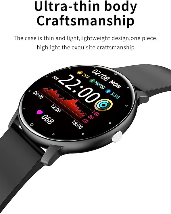 Heidi-Mode | Wasserdichte Unisex Smartwatch mit Fitness Tracker und Herzfrequenzmesser - Image 5