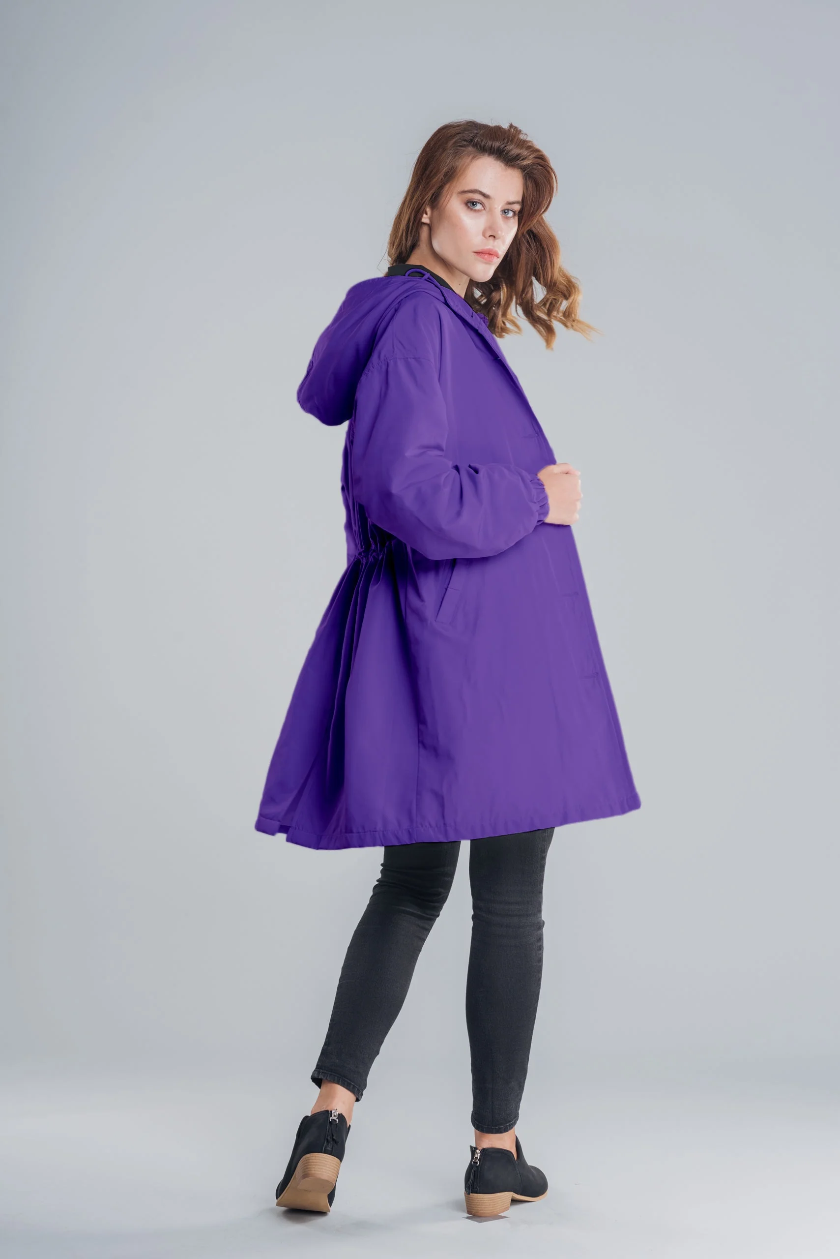 Heidi-Mode | Stylische Wasserdichte Windbreaker Regenjacke - Image 12