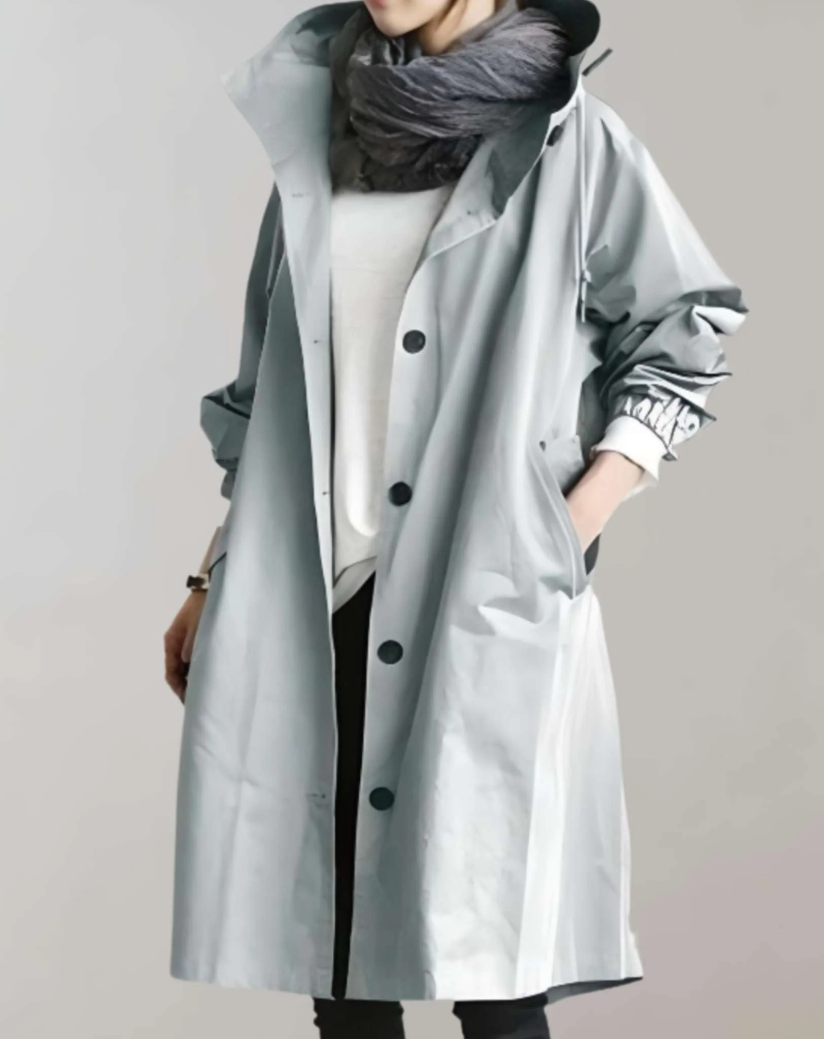 Heidi-Mode | Warmer Trenchcoat mit Kapuze - Image 5