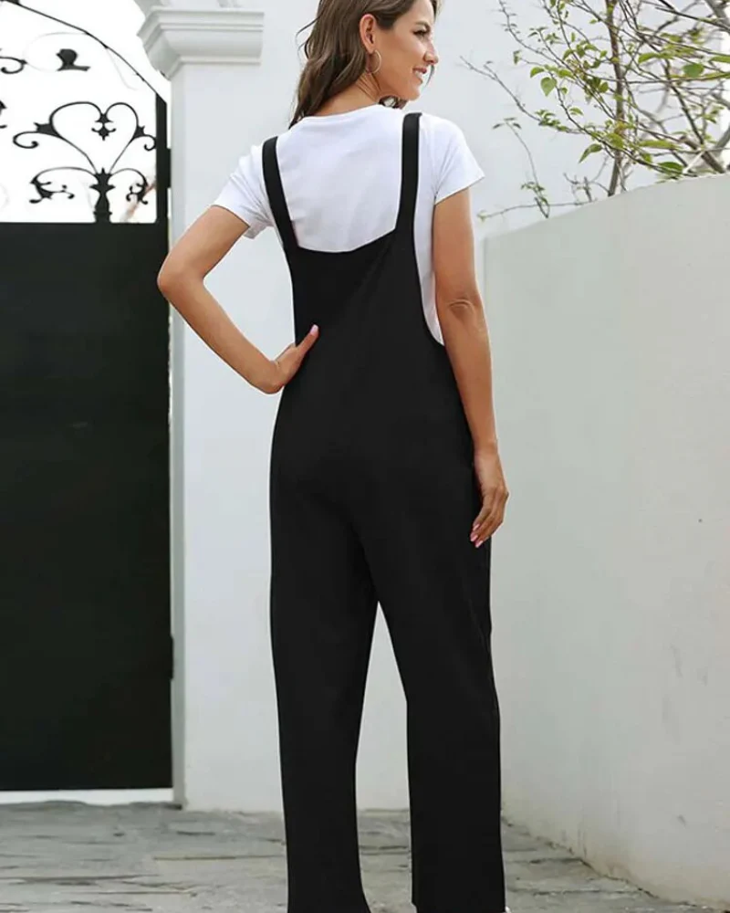 Heidi-Mode | Weiß Latzhose Damen Lässig