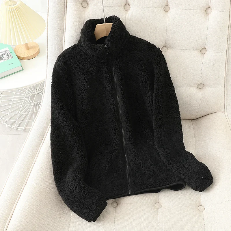 Heidi-Mode | Weiche Damen Teddyjacke mit Reißverschluss und Hohem Kragen - Image 2