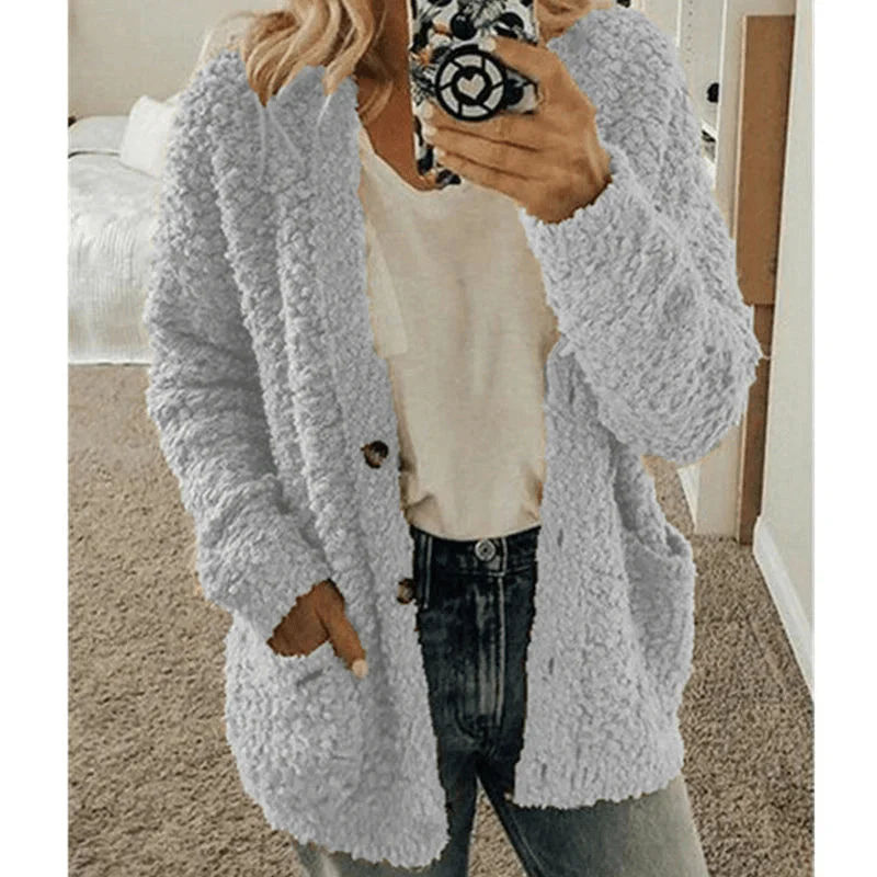 Heidi-Mode | Weicher Strickjacke Warmer Damenpullover Flauschiges Design - Image 2