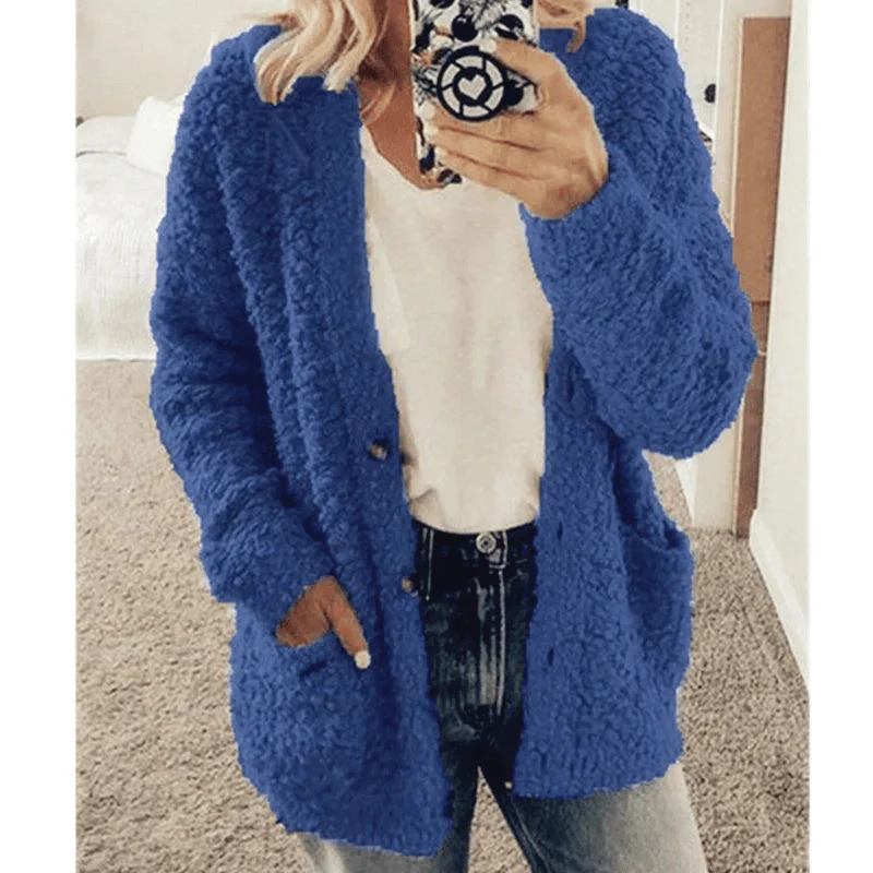 Heidi-Mode | Weicher Strickjacke Warmer Damenpullover Flauschiges Design - Image 4