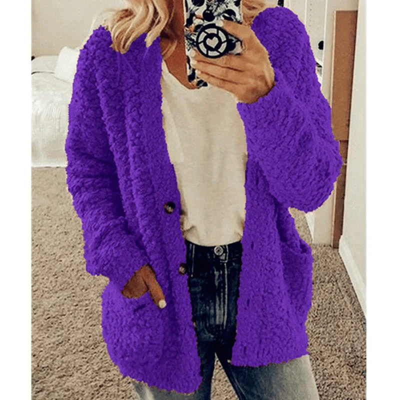 Heidi-Mode | Weicher Strickjacke Warmer Damenpullover Flauschiges Design - Image 7