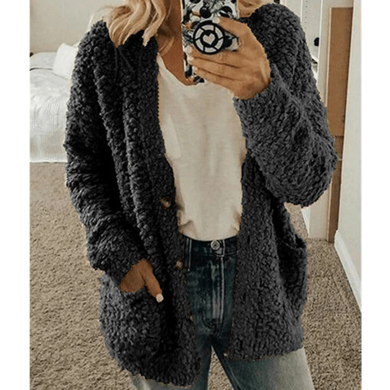 Heidi-Mode | Weicher Strickjacke Warmer Damenpullover Flauschiges Design - Image 9