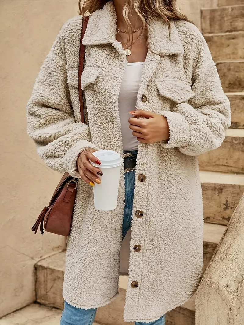 Heidi-Mode | Weiche Jacke mit Knöpfen