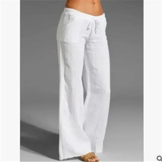 Heidi-Mode | Weiße Leinenhose