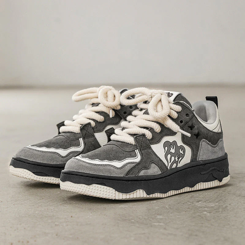 Heidi-Mode | Weinlese Herren Skateschuhe - Image 3