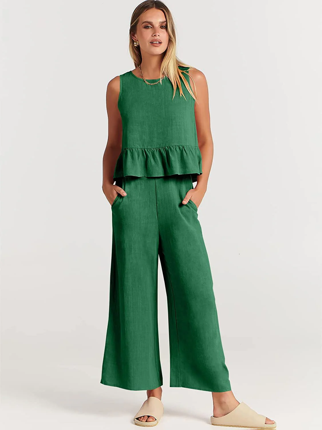 Heidi Mode | Weste Neun-Punkt-Hose Freizeitanzug - Image 18
