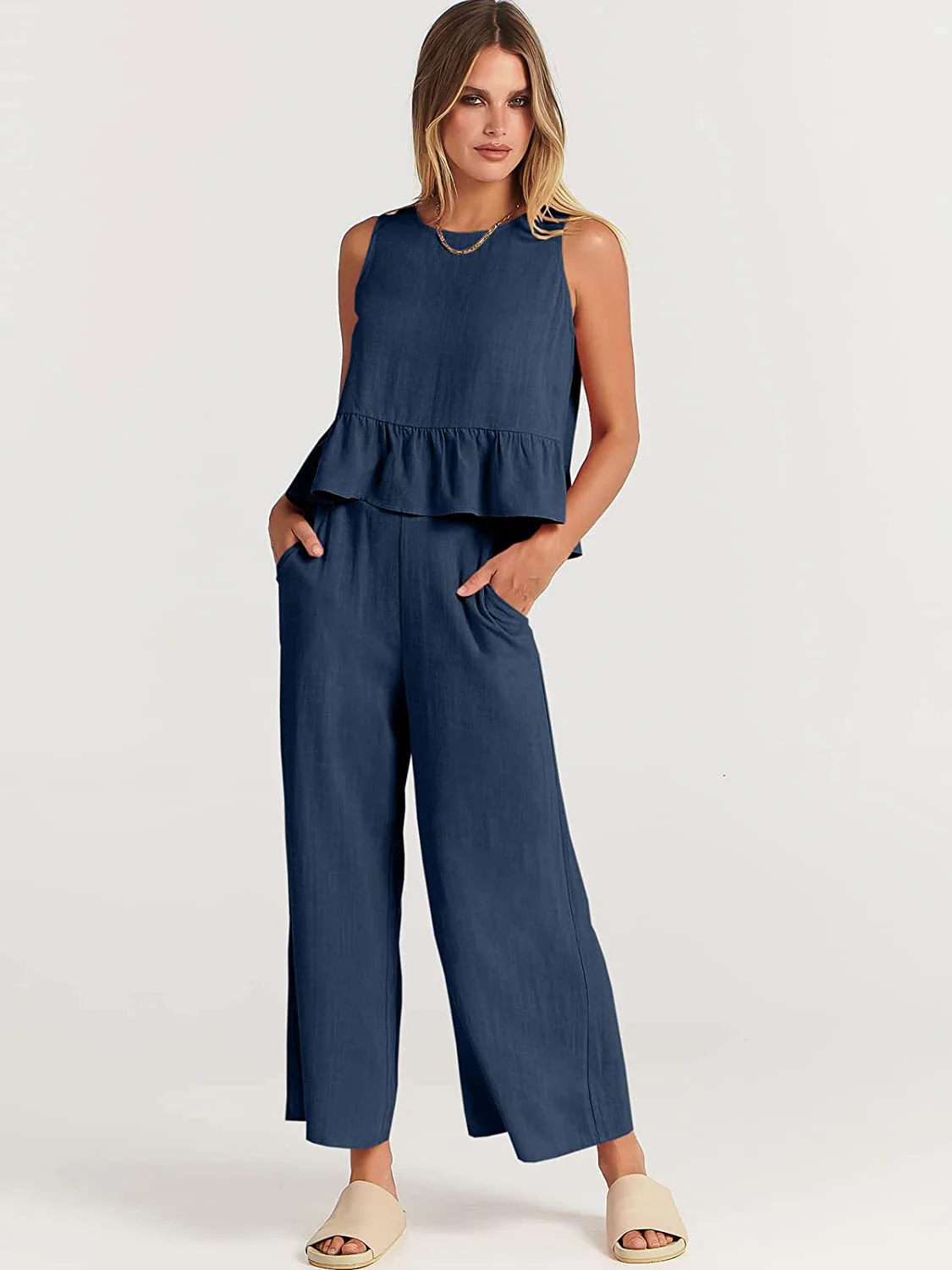 Heidi Mode | Weste Neun-Punkt-Hose Freizeitanzug - Image 19