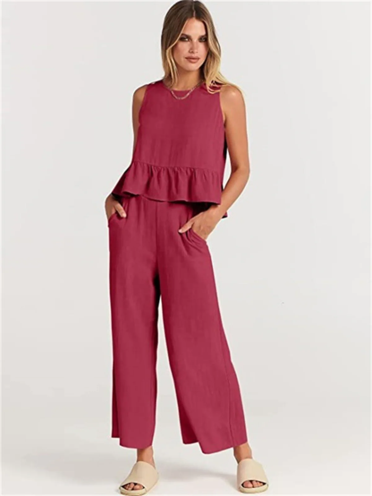 Heidi Mode | Weste Neun-Punkt-Hose Freizeitanzug - Image 6