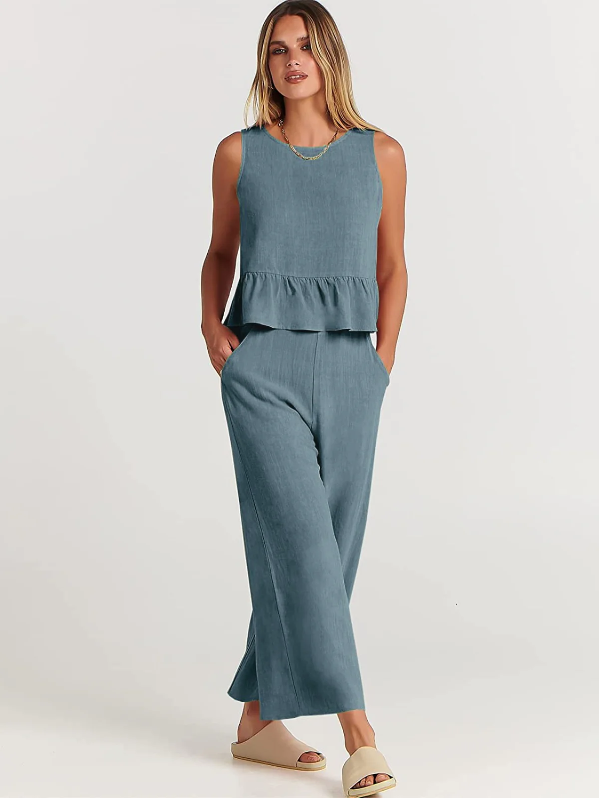Heidi Mode | Weste Neun-Punkt-Hose Freizeitanzug - Image 9