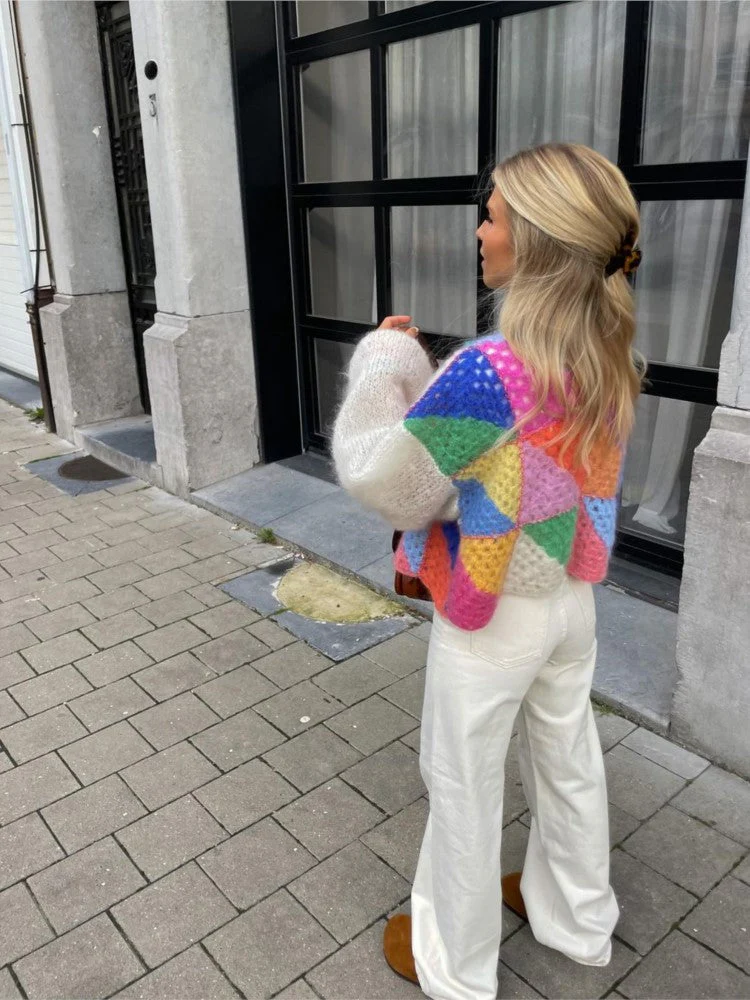 Heidi-Mode | Weste Warm Offen Grobstrickweste Strickmode für Damen - Image 2