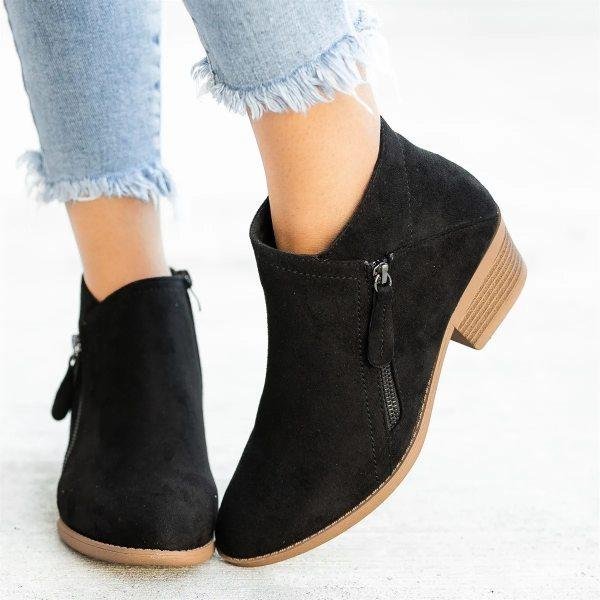 Heidi-Mode | Stiefeletten Damen – Leichtgewichtige Bequeme Blockabsatz - Image 4
