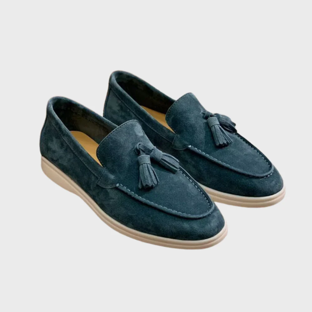 Heidi-Mode | Wildleder Slipper Quasten Slip On Mokassin Zehen Leger & Smart Kleid Schuh - Image 10