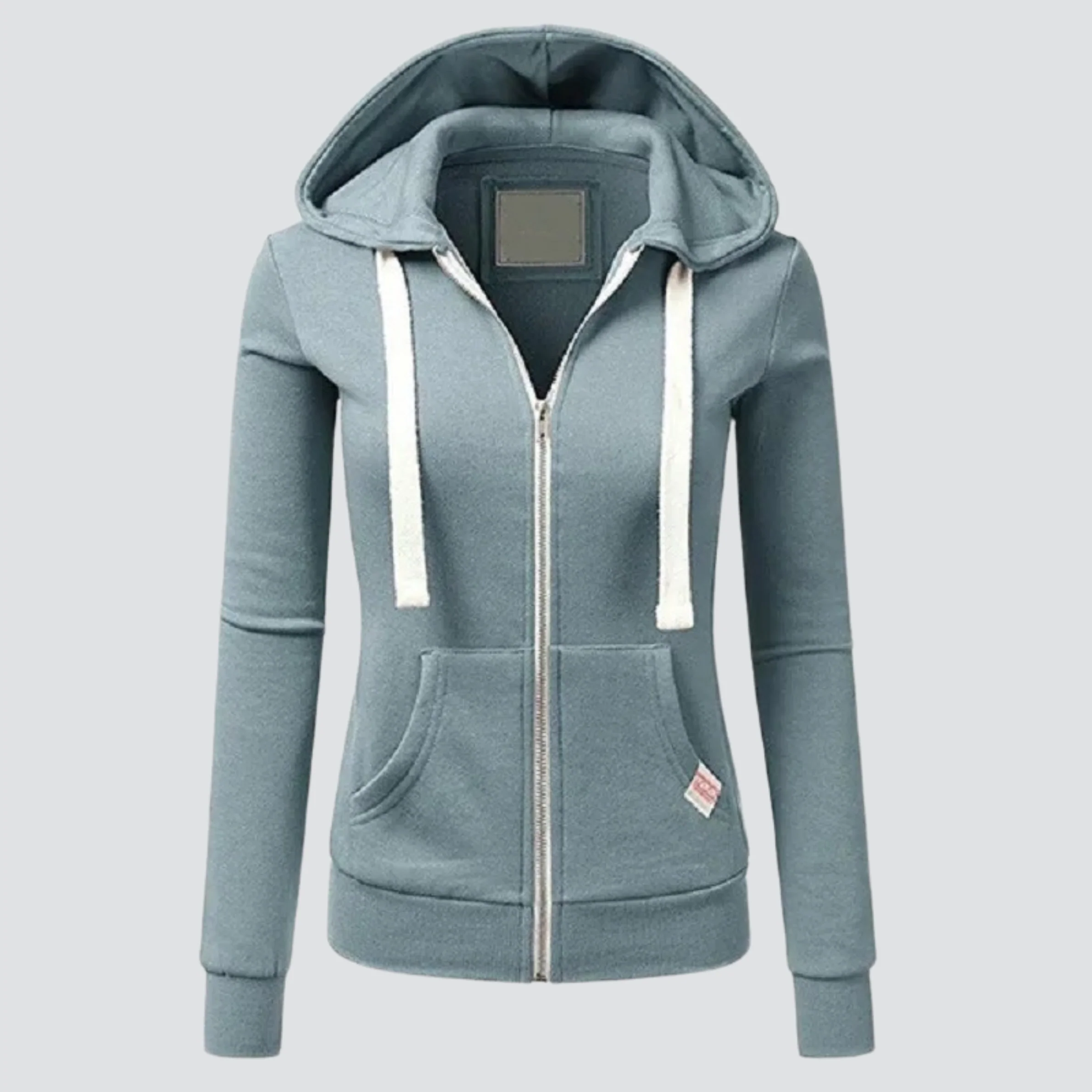 Heidi-Mode | Woll Kapuzenpullover mit Kordelzug und Reißverschluss