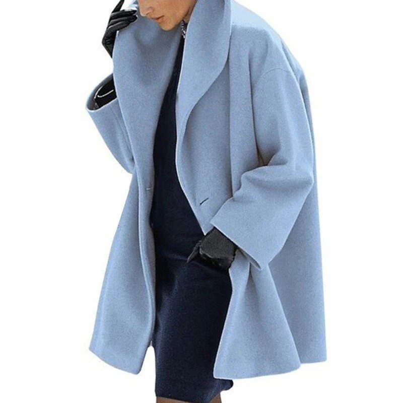 Heidi-Mode | Wollmantel mit Breitem Kragen für Damen - Image 2