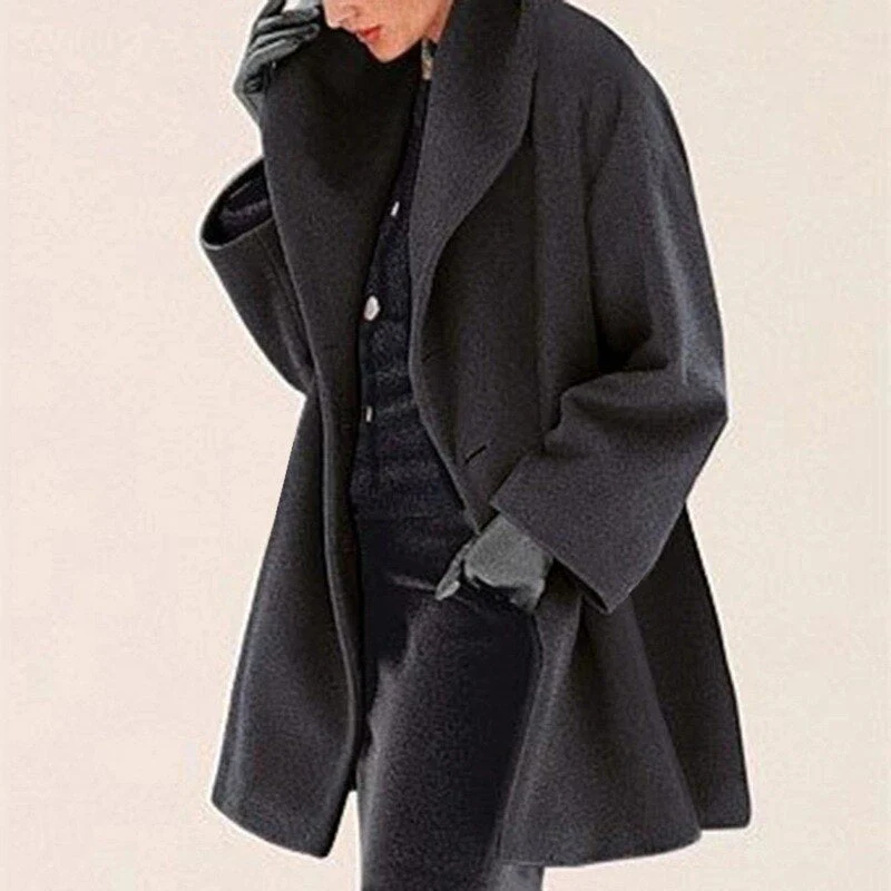 Heidi-Mode | Wollmantel mit Breitem Kragen für Damen - Image 5