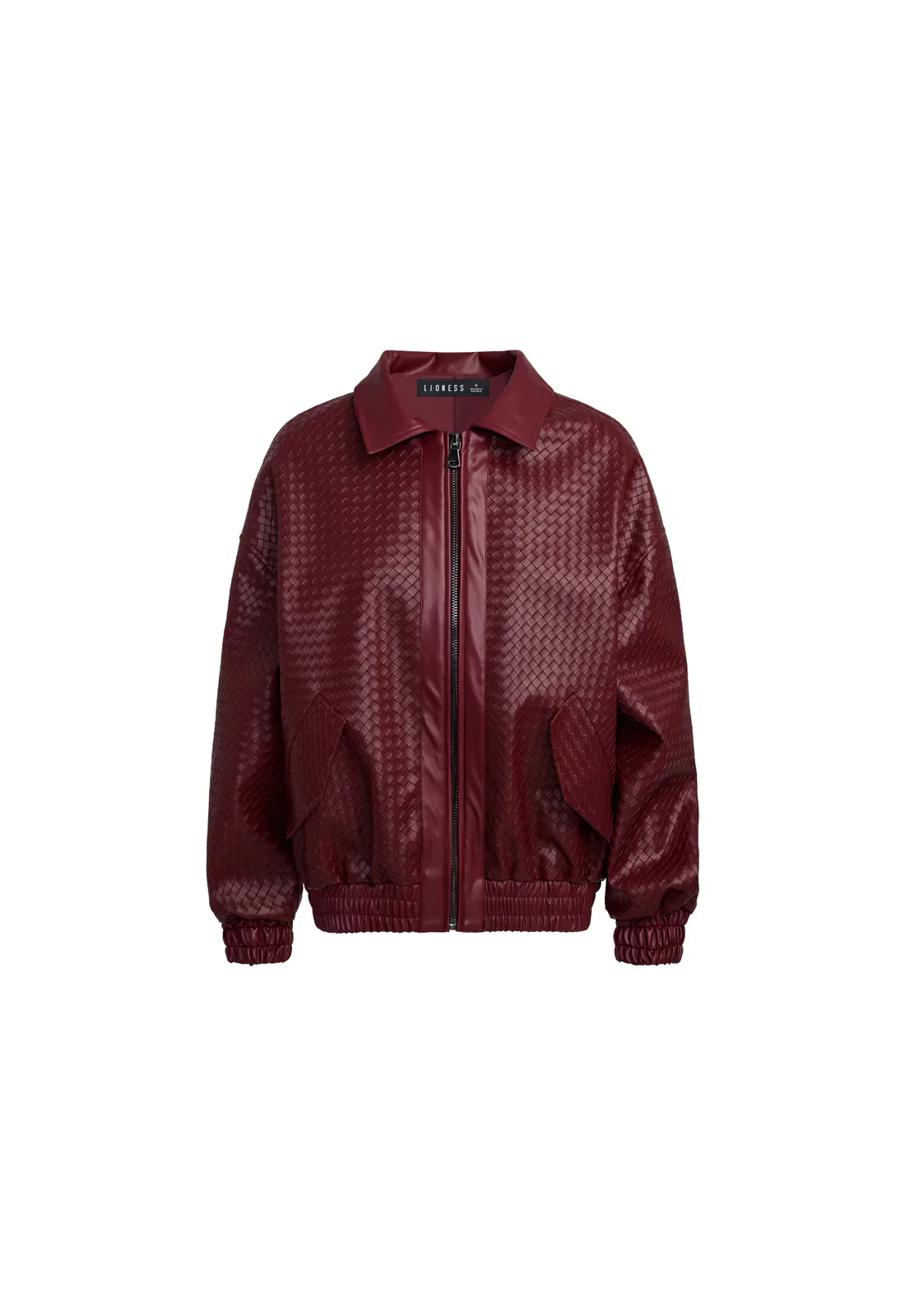 Heidi-Mode | Woven Faux Leder Bomberjacke - Image 3