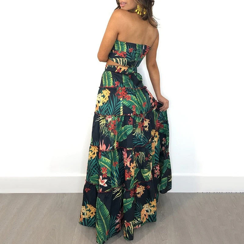 Heidi-Mode | Zwei Teile Bandeau Maxi
