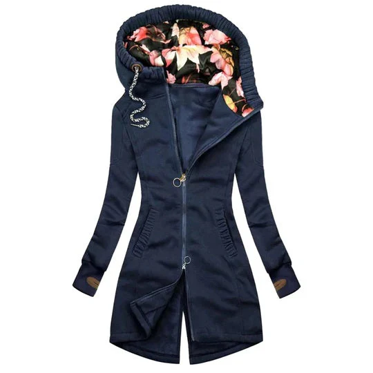 Heidi-Mode | Übergangsjacke für Frauen mit Kapuze Ideal für Den Frühling - Image 2