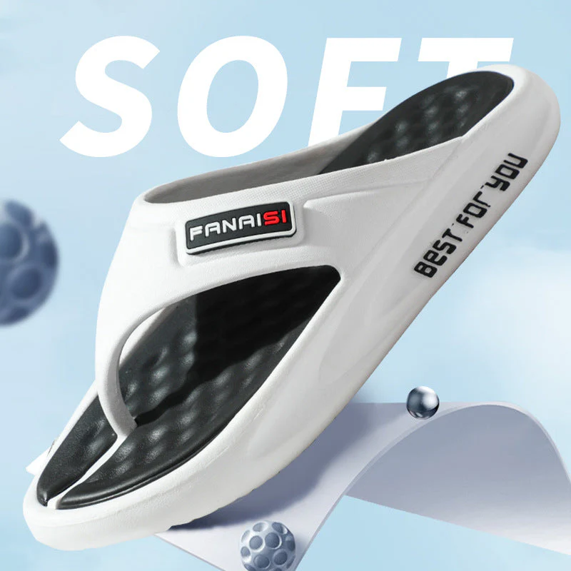 Herren Bequeme und Rutschfeste Badesandalen mit Ergonomischem Fußbett Heidi-Mode