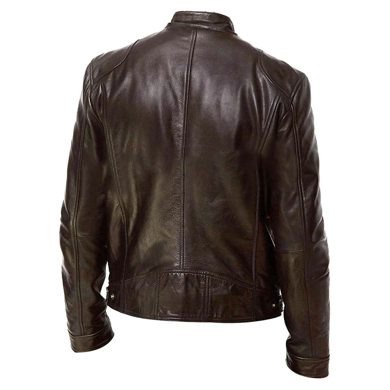 Herren Biker-Lederjacke im modernen Design - Image 3