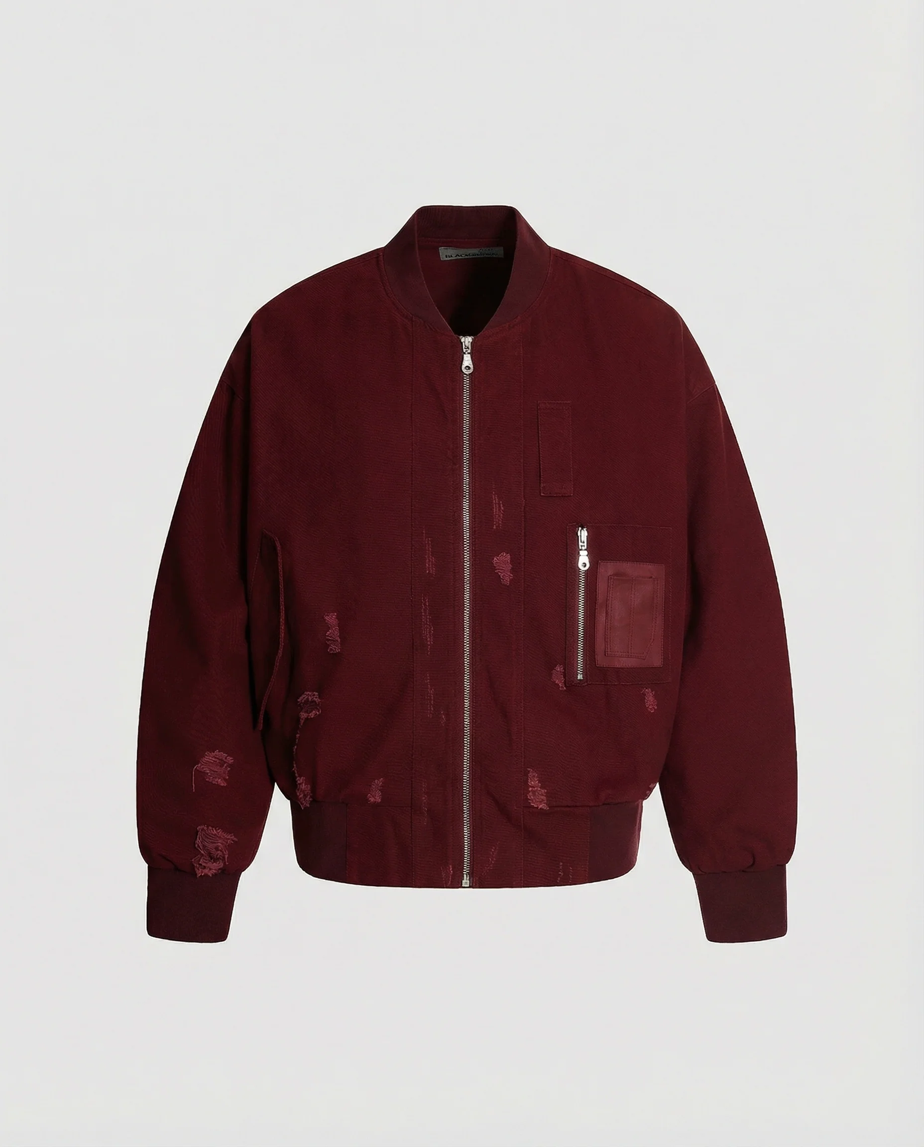 Herren boxige Bomberjacke mit mehreren Taschen, Reißverschluss und aufgerauter Oberfläche Heidi-Mode - Image 4