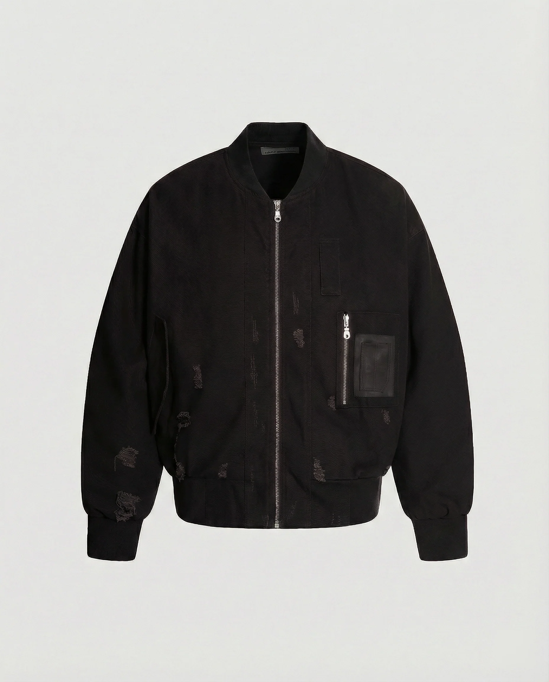 Herren boxige Bomberjacke mit mehreren Taschen, Reißverschluss und aufgerauter Oberfläche Heidi-Mode - Image 5