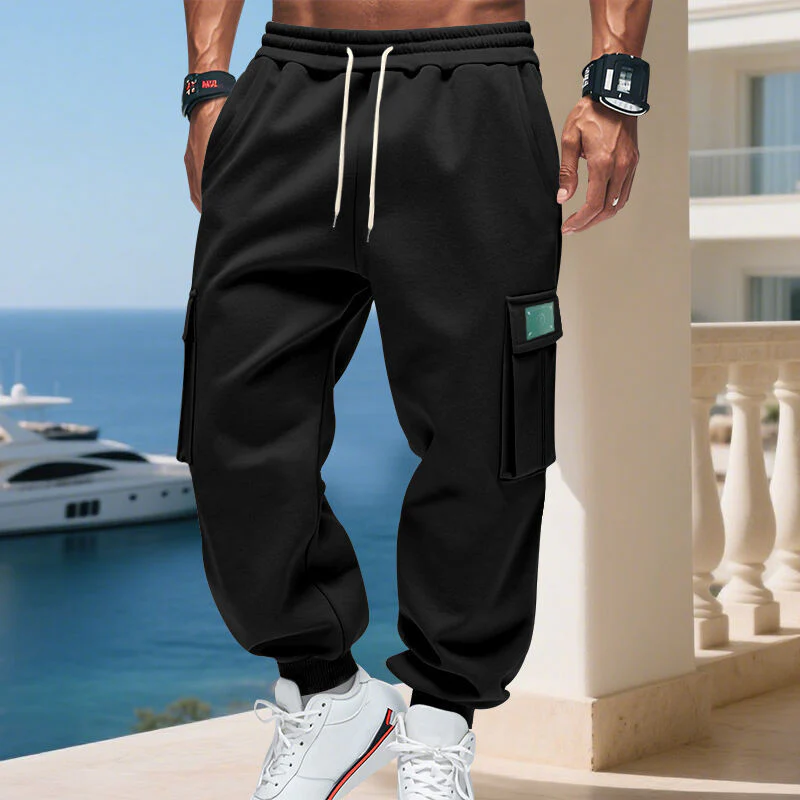 Herren Cargo-Jogginghose mit praktischen Seitentaschen und verstellbarem Kordelzug Heidi-Mode - Image 2