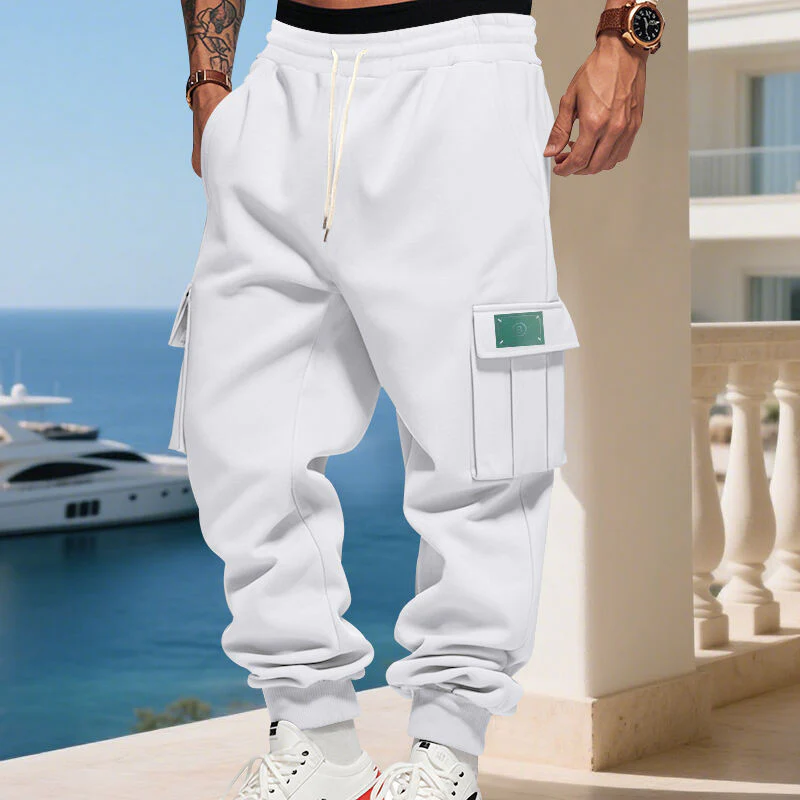 Herren Cargo-Jogginghose mit praktischen Seitentaschen und verstellbarem Kordelzug Heidi-Mode - Image 8