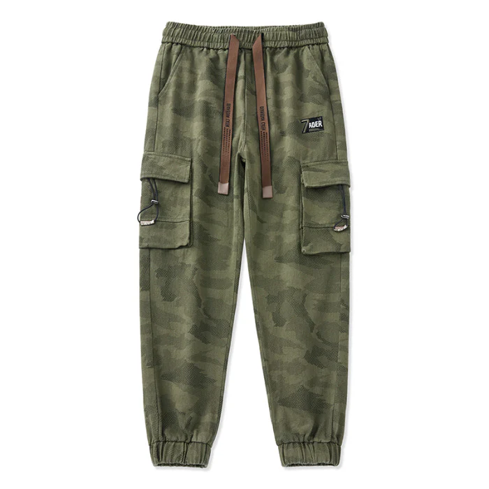 Herren Cargohose mit funktionalen Reißverschlusstaschen und elastischem Bund Heidi-Mode - Image 3