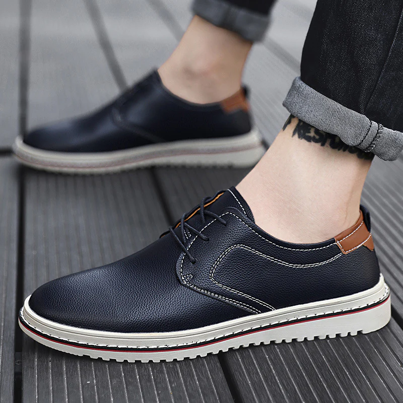Herren Elegante Freizeit-Schnürschuhe aus hochwertigem Leder Heidi Mode - Image 2