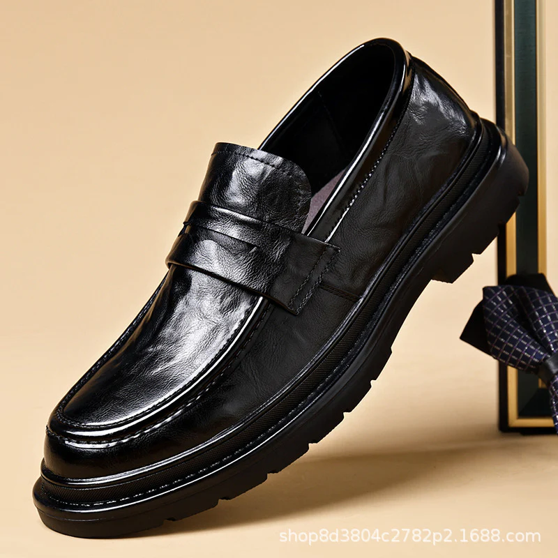 Herren Elegante Leder Mokassins mit rutschfester Sohle und komfortablem Innenfutter Heidi Mode - Image 7