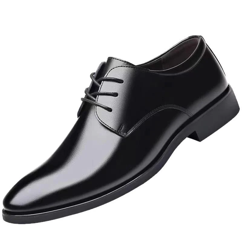 Herren Elegante Leder Schnürschuhe mit rutschfester Sohle und atmungsaktivem Innenfutter Heidi Mode - Image 5