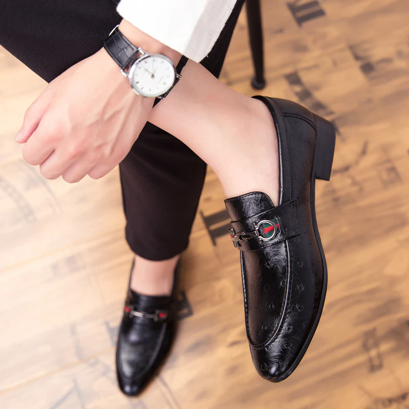 Herren Elegante Mokassins aus hochwertigem Leder mit modischem Schnallenverschluss Heidi Mode - Image 2