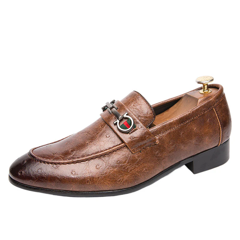 Herren Elegante Mokassins aus hochwertigem Leder mit modischem Schnallenverschluss Heidi Mode - Image 5